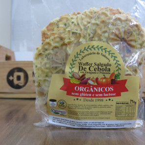 Waffer Salgado de Cebola Orgânico 150g